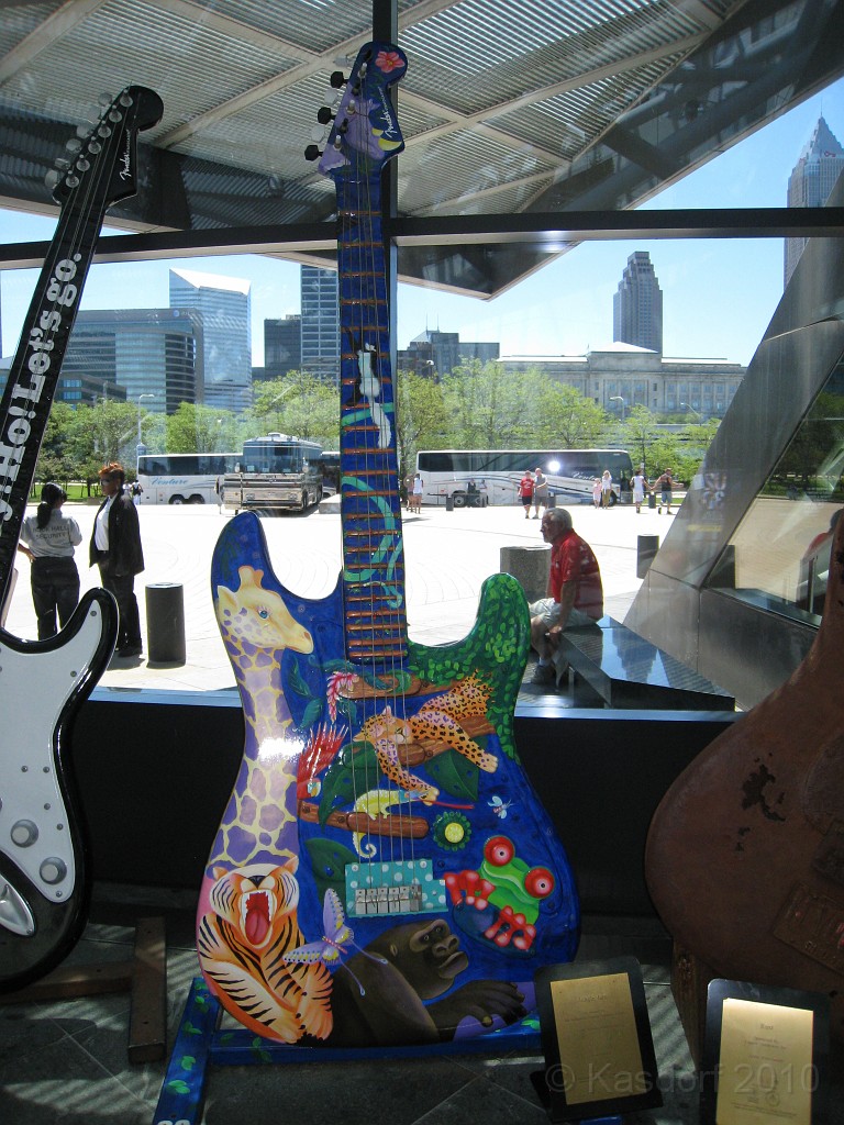 Rock n Roll Hall of Fame 2010 165.jpg - The Rock 'N Roll Hall of Fame in Cleveland Ohio. We made a day trip visit May 30, 2010. Bigger than I expected, with lots to see.